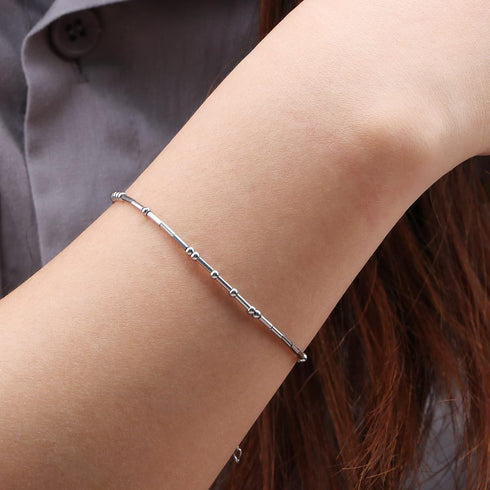 Best Friend Birthday Gifts Morse Code Bracelets For Women Mothers Day Birthday Christmas Gifts For Sister Daughter Grandmother Stainless Steel Jew...