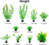 Artificial Aquarium Plants Plastic, Fake Plants for Aquarium Fish Tank, Realistic Plant 10PCS...