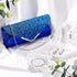 Jadive 4 Pcs Clutch Purses Bag for Women Evening Rhinestone Jewelry Set Bling Necklace Earrings Bracelet for Prom...
