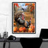 Kaliosy 5D DIY Diamond Art Kits for Adults Halloween by Number Kits, Diamond Painting Thanksgiving Pumpkin Turkey Full Drill Arts Wall Decoration ...