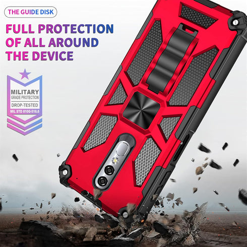 Asuwish Compatible with Coolpad Legacy Brisa Case and Tempered Glass Screen Protector Cover Cell Accessories Stand Kickstand Rugged Phone Cases fo...