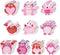 30 Pack Valentine’s Day Sticky Notes Cute Monster Heart Sticky Note Pads 600 Sheets Self Stick Notepad Memo Pads Funny Page Marker School Classroo...
