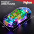 Light-Up Transparent Car Toy for Kids - 1 Pack - Bump and Go Colorful Moving Gears, Music, LED Effects - Fun Educational Toy - Great Birthday Gift...