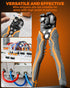 3-In-1 Self Adjusting Wire Stripper, Stripper/Cutter/Crimping Automatic Wire Stripper, 8 Inch Wire Stripper Tool for 10-24 AWG, Comes with Replace...