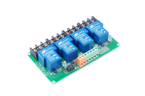 4-Channel DC 24V Relay Module High Low Level Triggering Optocoupler Isolation Load 30A DC 30V AC 250V for PLC Automation Control, Industrial Syste...