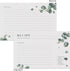 Eucalyptus Recipe Cards from Dashleigh, 48 Cards, 4x6 inches, Vintage Sage Green and Grey, Water-Resistant and Double-Sided...