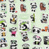 Cute Panda Stickers, Obujopal 46PCS Laptop Stickers for Kids, Water Bottle, Scrapbooking, Junk Journal, Bullet Journal, DIY Decoration, Planners, ...