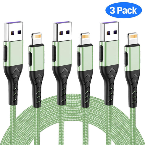 Durcord Compatible with iPhone Charger,3Pack 6FT USB A Cable for Phone Charger Cable, Fast Phone Charging Cord Compatible with Phone Xs Max/XS/XR/...