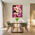 Posterizer 1 pcs-vintage women pink and purple collage-Retro Art-Abstract & Modern Art-Gift for Art Lovers- UNFRAMED Wall Art...