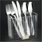 Utensil Holder for Kitchen, Wall Mount Plastic Clear Flatware Organizer Countertop...