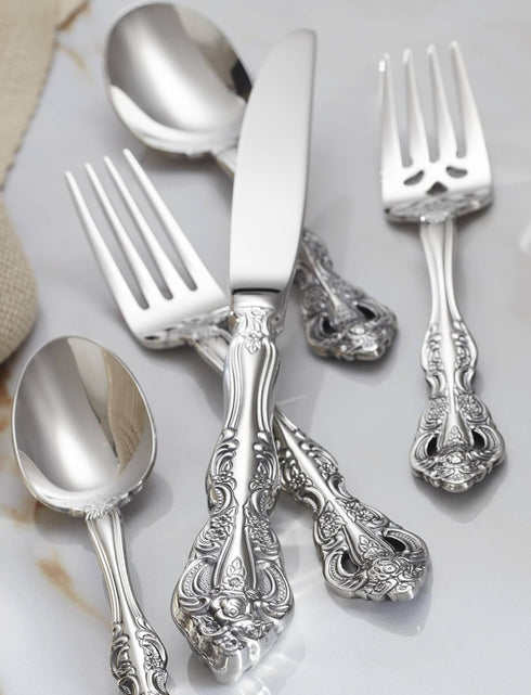 Oneida Michelangelo Fine Flatware Dinner Fork, Set of 4 , 18/10 Stainless Steel, Silverware Set, Dishwasher Safe...