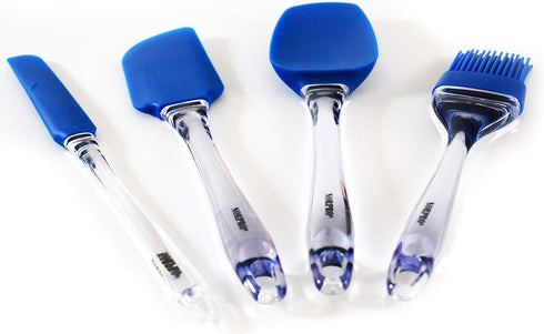 Norpro Silicone Scoop Spatula, Blue, One Size, As Shown...