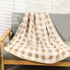 Muslin Bamboo Viscose Baby Blanket, Ultra Soft All-Purpose Unisex 43 x 43 inches(Warm Coffee Checkered)...