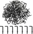 150pcs Hanging Small Screw Hooks, 1/2” L-Shaped Copper-Plated Right-Angle Hook for Jewelries Crafts Keys Caps Plants String Lights Wreaths(Black)...