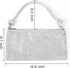 Valleycomfy Chic Rhinestone Purses for Women Sparkly Evening Handbag Bling Hobo Bag Shiny Silver Clutch Purse for Party...