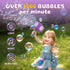 Bubble Machine, 2024 NEW Hammer Bubble Gun Kids Toys for Ages 3 4 5 6 7 8 Year Old Bubbles Wand Toy with Light & Music Bubbles Blaster Include Bub...