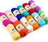 12 Skeins Acrylic Yarn Mini Craft Yarn 100% Acrylic Yarn for Crocheting, Starter Crochet Bulk Yarn for Child, Adult Knitting Crochet & Crafts (12 ...
