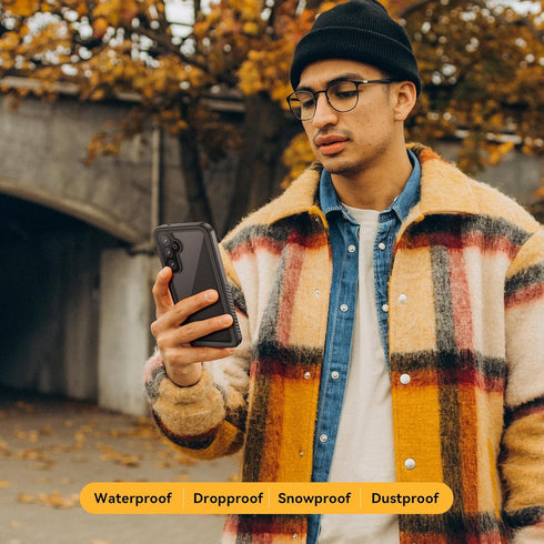 Lanhiem Samsung Galaxy S23 FE Case, IP68 Waterproof Dustproof Case with Built-in Screen Protector, Full Body Heavy Duty Shockproof Protective Phon...