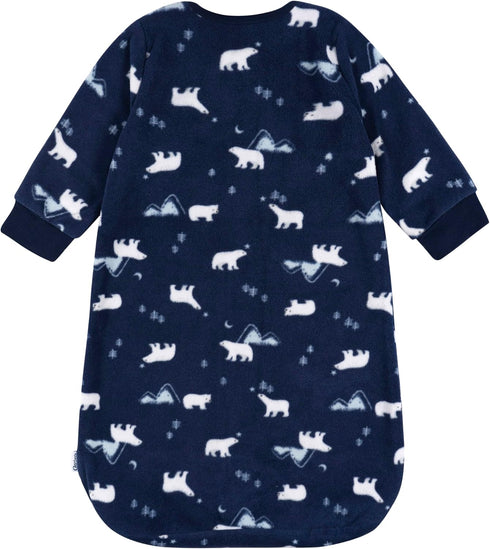 Gerber Baby Unisex Fleece Wearable Blanket, Polar Bears, 0-6 Months...
