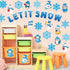 Winter Bulletin Board Decorations for Classroom, Christmas Winter Classroom Decorations with Snowflake Snowman Penguin Cutouts for School Home Cha...