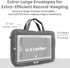 Extra Large Receipt Envelope & Receipts Organizer (Pack of 18) - Efficiently Manage Business Expenses & Log Mileage Trips - 12.8" × 9.0" Inches, G...