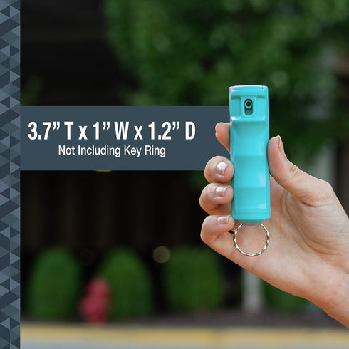 SABRE Pepper Spray with Fast Flip Top, Maximum Police Strength OC Spray, Key Ring for Easy Carry and Fast Access, Finger Grip for More Accurate an...