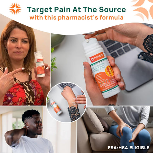 Pain Relieving Lotion- 1 OZ Spray Pump- Frankincense Arthritis Therapy Cream for Joint and Muscle Rub. Not Greasy, FSA/HSA Eligible...
