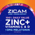 Zicam Sleep + Immune Support. Zinc, Gummy Supplement, Blackberry Lavender Flavor, Vitamin C and Vitamin D, 3mg Melatonin per serving, 70 Count...