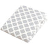 Kushies Changing Pad Cover for 1" pad, 100% Breathable Cotton, Made in Canada, Grey Lattice...