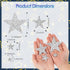 16 Pcs Star Iron On Patches Rhinestone Patches Iron On Silver Stars Sequin Star Stars That Glitter White Fabric Stars for Jeans Bags Hats Repair D...