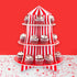 Super Z Outlet 3 Tier Cupcake Foam Stand with Circus Carnival Tent Design for Desserts, Birthdays, Decorations...