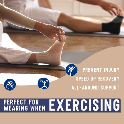 Compression Socks for Women & Men Open Toe (3 Pairs), Ankle Brace Compression Sleeve with Neuropathy, Foot Compression sleeve for Swelling, Pain &...
