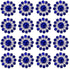 50 pcs Rhinestone Embellishments Crystal Decoration Brooch Button Flatback DIY Craft for Flower Headband Dress Accessory 14mm (Blue)...