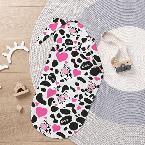 Cow Print Swaddle Blankets Newborn Receiving Blanket Baby Swaddle Wrap Soft Sleeping Sack for Baby Girls Boys...