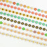 YOUBEIYEE 3M Gold Plated Brass Chain for Jewelry Making Mixed Color Enamel Daisy Flower Chain Necklace Bracelet DIY for Women Jewelry Supplies...