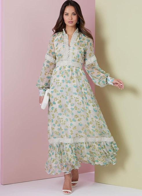 Vogue Misses' Lined Dress Sewing Pattern Packet, Design Code V2004, Sizes 18-20-22-24-26, Multicolor...