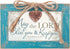 Cottage Garden Lord Bless and Keep You Petite Locket Distressed Teal Music Box Plays How Great Thou Art...