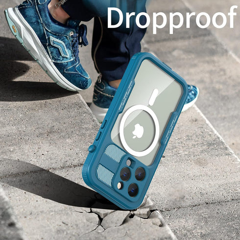 for iPhone 14 Pro Case Waterproof, Built-in Screen Protector Full-Body Rugged Sealed Cover Shockproof Dustproof Waterproof Case for iPhone 14 Pro ...