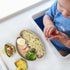 Silicone Divided Plate with Spoon & Fork for Babies/Toddlers, Plate with 2 Removable Trays, Utensils with Travel Case, BPA-Free, Non-Toxic, Strong...