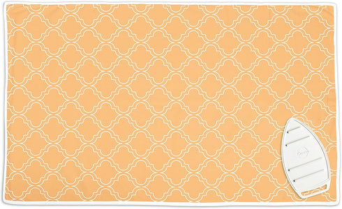 Encasa Homes Ironing Mat/Pad (Large 48"x28") with 3mm Padding & Silicone Iron Rest for Steam Pressing on Tabletop or Bed - Heat Resistant, Portabl...