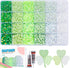 14400PCS Green Flatback Pearls Rhinestones,B7000 Jewelry Glue with Flat Back Pearl and Resin Rhinestones for Crafts,Tumblers,Shoes,Nails,Face Art,...