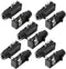 uxcell 10 Pcs 6.35mm 1/4 Inch Stereo Socket 4 Pins PCB Panel Mount Connectors Headphone Mono Thread Lock Audio Jack Connector for DIY Replacement ...