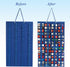 Hanging Storage Organizer for Toy Cars Felt Display Case Hold Up 60 Toy Cars (Without Accessories)(Blue)...