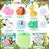 Light Up Bath Toys for Toddlers Kids Baby Boys Girls, No Hole Bath Toys with Bath Book & Organizer, Glow Bath Time Toys for Bathrooms Pool, Animal...