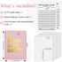 100 Envelopes Money Saving Challenge Binder, Easy and Fun Way to Save $5,050, A5 Budget Book with Cash Envelopes Kit,Pink,Gold...