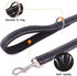 Double-Sided Reflective Dog Leash for Large & Medium and Small Dogs, Strong and Durable Pet Nylon Leashes with Soft Padded Handle Leashes,Puppy Le...