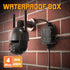Junction Box - 4 Way M20 IP68 Outdoor Electrical Box Waterproof, Wire Range Ø5-9mm Outdoor Junction Box Waterproof, Landscape Lighting Wire Juncti...