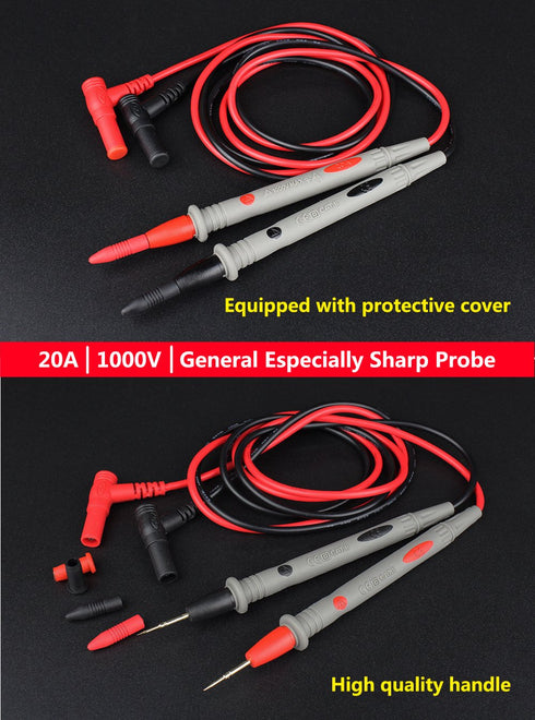 DARKBEAM Multimeter Test Meter Leads with Banana Plug Digital Clamp Tester Voltmeter Probe Test Probes Leads for Multimeter Electronic Test Leads ...