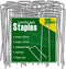 30 Pcs Galvanized Landscape Staples Metal Garden Stakes Heavy Duty for Ground Cover, U-Shaped Pins Yard Stakes Weed Barrier Fabric, Garden Hose, D...