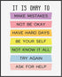 Posterizer 1 pcs-colorful fun-It's Okay to Not be Okay-affirmative poster-Motivational & Inspirational Art-Kids Room Art-Gift for Teachers- unfram...